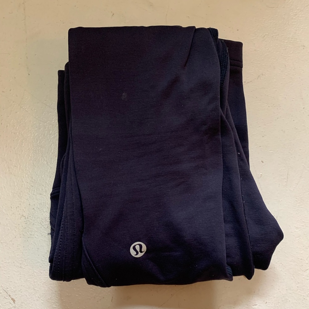 Navy Fleece Lined Lululemon leggings